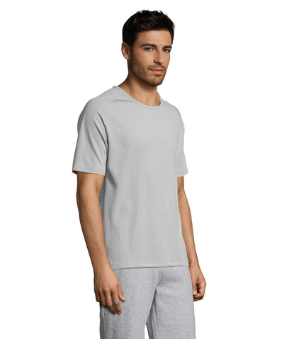 SPORTY MEN T-Shirt - Pure Grey bedrucken, Art.-Nr. S11939-PG-L