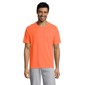SPORTY MEN T-Shirt - Neon Orange bedrucken, Art.-Nr. S11939-NO-L