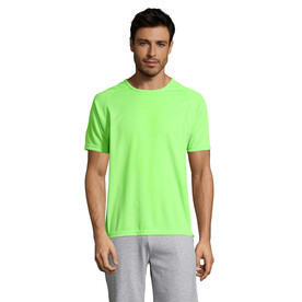 SPORTY MEN T-Shirt - Neon Green bedrucken, Art.-Nr. S11939-NG-XXS