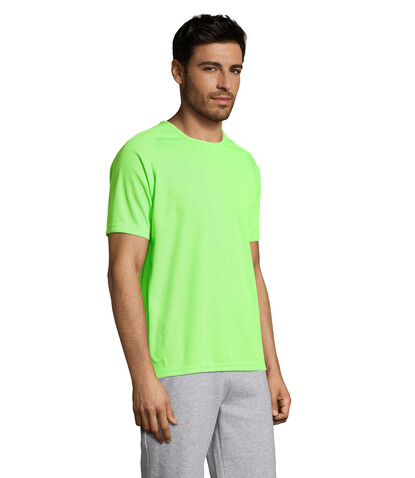 SPORTY MEN T-Shirt - Neon Green bedrucken, Art.-Nr. S11939-NG-XXS SPORTY MEN T-Shirt - Neon Green bedrucken, Art.-Nr. S11939-NG-XXS