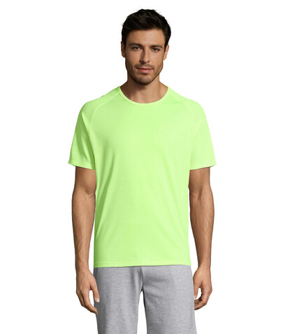 SPORTY MEN T-Shirt - Neon Yellow bedrucken, Art.-Nr. S11939-NE-XS SPORTY MEN T-Shirt - Neon Yellow bedrucken, Art.-Nr. S11939-NE-XS