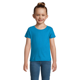 CHERRY GIRLS T-SHIRT 150 - Aqua bedrucken, Art.-Nr. S11981-AQ-4XL