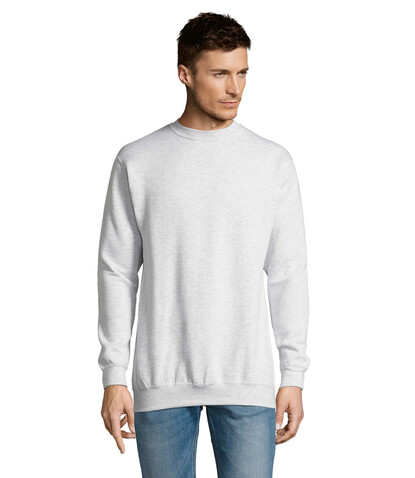 NEW SUPREME SWEATER 280g - Ash bedrucken, Art.-Nr. S13250-AS-L NEW SUPREME SWEATER 280g - Ash bedrucken, Art.-Nr. S13250-AS-L