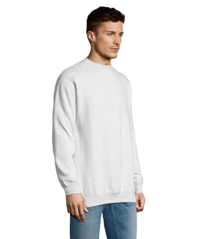 NEW SUPREME SWEATER 280g - Ash bedrucken, Art.-Nr. S13250-AS-L NEW SUPREME SWEATER 280g - Ash bedrucken, Art.-Nr. S13250-AS-L