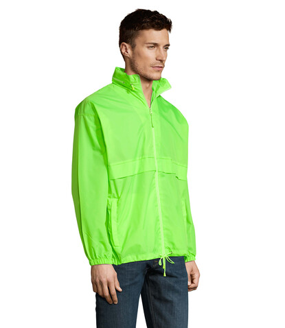 SURF Unisex Windbreaker - Neon Lime bedrucken, Art.-Nr. S32000-NL-L
