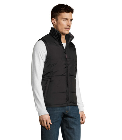 WARM MEN Bodywarmer - Schwarz bedrucken, Art.-Nr. S44002-BK-3XL WARM MEN Bodywarmer - Schwarz bedrucken, Art.-Nr. S44002-BK-3XL