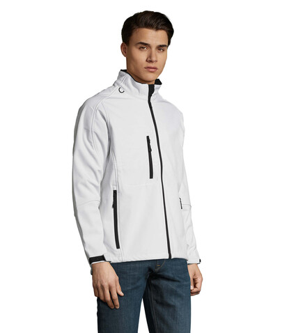 RELAX HERREN JACKE 340g - White bedrucken, Art.-Nr. S46600-WH-S RELAX HERREN JACKE 340g - White bedrucken, Art.-Nr. S46600-WH-S