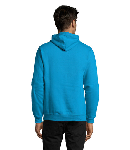 SNAKE Hoodie - Aqua bedrucken, Art.-Nr. S47101-AQ-XXL
