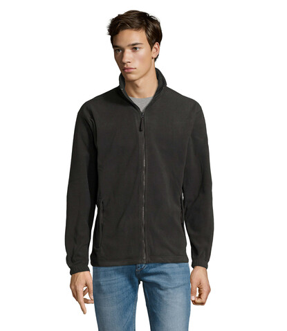 NORTH MEN Fleece-Jacke - Anthrazitgrau bedrucken, Art.-Nr. S55000-CR-S NORTH MEN Fleece-Jacke - Anthrazitgrau bedrucken, Art.-Nr. S55000-CR-S