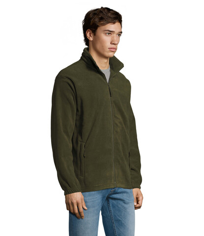 NORTH MEN Fleece-Jacke - Army bedrucken, Art.-Nr. S55000-AR-XXL