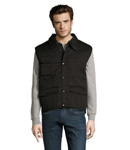 EQUINOX PRO BODYWARMER - Schwarz bedrucken, Art.-Nr. S80503-BK-5XL
