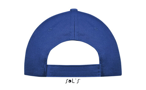 SUNNY FIVE PANEL CAP 180g - Königsblau/Weiß bedrucken, Art.-Nr. S88110-RW-M SUNNY FIVE PANEL CAP 180g - Königsblau/Weiß bedrucken, Art.-Nr. S88110-RW-M