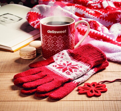 Winterliches Geschenkset - Rot bedrucken, Art.-Nr. CX1557-05 Winterliches Geschenkset - Rot bedrucken, Art.-Nr. CX1557-05