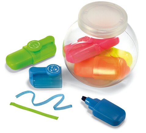 5 verschiedene Textmarker - Multicolour bedrucken, Art.-Nr. KC2520-99
