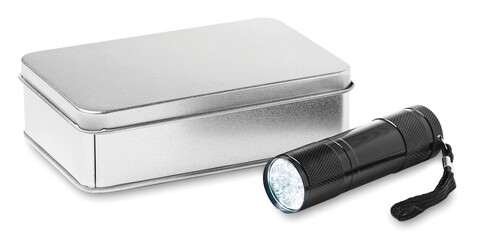 Taschenlampe 9 LEDs - Schwarz bedrucken, Art.-Nr. KC6860-03 Taschenlampe 9 LEDs - Schwarz bedrucken, Art.-Nr. KC6860-03