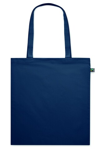 Einkaufstasche Fairtrade 140g - Blau bedrucken, Art.-Nr. MO2098-04