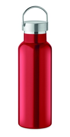 Doppelwandige Flasche 500 ml - Rot bedrucken, Art.-Nr. MO2107-05 Doppelwandige Flasche 500 ml - Rot bedrucken, Art.-Nr. MO2107-05