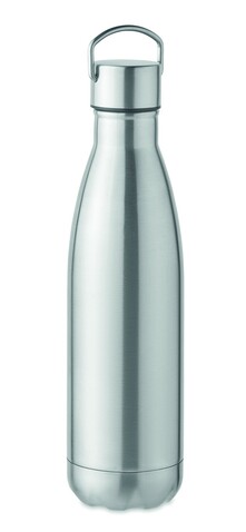 Doppelwandige Flasche 500 ml - Mattsilber bedrucken, Art.-Nr. MO2108-16 Doppelwandige Flasche 500 ml - Mattsilber bedrucken, Art.-Nr. MO2108-16