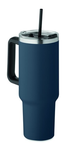 Doppelwandiger Trinkbecher - Marineblau bedrucken, Art.-Nr. MO2327-85