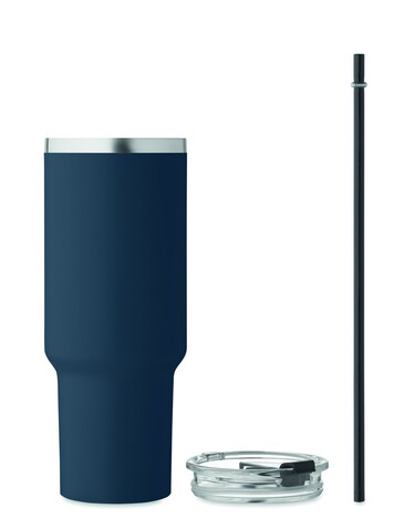 Doppelwandiger Trinkbecher - Marineblau bedrucken, Art.-Nr. MO2327-85