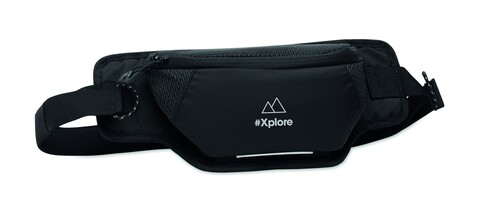 Gürteltasche 420D-Nylon - Schwarz bedrucken, Art.-Nr. MO2392-03 Gürteltasche 420D-Nylon - Schwarz bedrucken, Art.-Nr. MO2392-03
