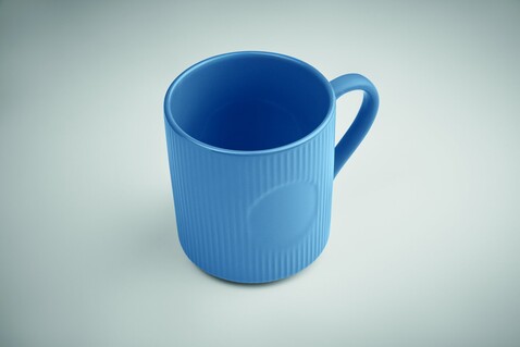 Keramikbecher matt 340ml - Blau bedrucken, Art.-Nr. MO2397-04