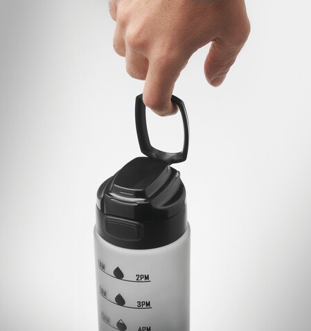 Sport-Trinkflasche RPET 1L - Weiß bedrucken, Art.-Nr. MO2409-06 Sport-Trinkflasche RPET 1L - Weiß bedrucken, Art.-Nr. MO2409-06