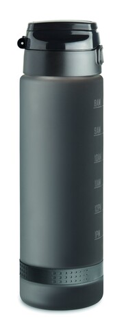Sport-Trinkflasche RPET 1L - Schwarz bedrucken, Art.-Nr. MO2409-03 Sport-Trinkflasche RPET 1L - Schwarz bedrucken, Art.-Nr. MO2409-03