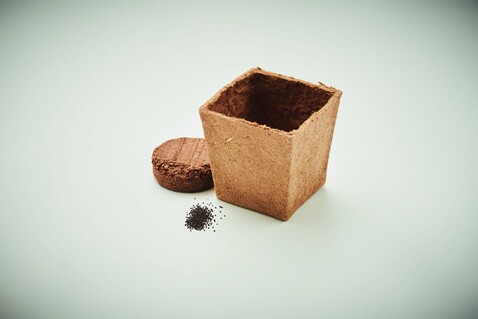 Pflanz-Set Minze - Beige bedrucken, Art.-Nr. MO2410-13 Pflanz-Set Minze - Beige bedrucken, Art.-Nr. MO2410-13