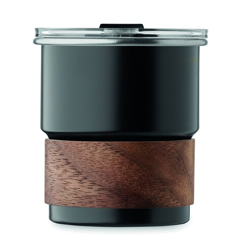 Einwandiger Becher 260 ml - Schwarz bedrucken, Art.-Nr. MO2423-03
