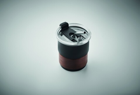 Einwandiger Becher 260 ml - Schwarz bedrucken, Art.-Nr. MO2423-03