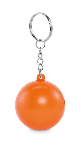 Schlüsselring Kugelform PU - Orange bedrucken, Art.-Nr. MO2454-10 Schlüsselring Kugelform PU - Orange bedrucken, Art.-Nr. MO2454-10