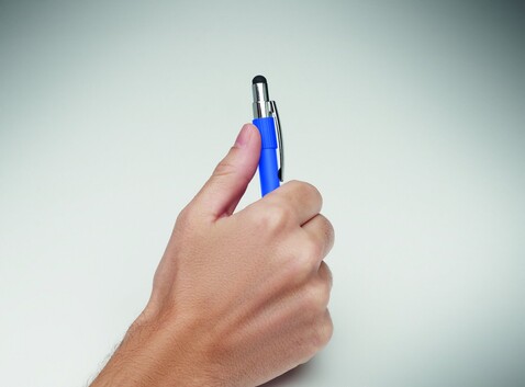 Druckkugelschreiber mit Stylus - Königsblau bedrucken, Art.-Nr. MO2488-37 Druckkugelschreiber mit Stylus - Königsblau bedrucken, Art.-Nr. MO2488-37