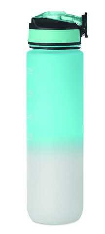 Sport-Trinkflasche RPET 1L - Babyblau bedrucken, Art.-Nr. MO2489-66