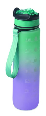 Sport-Trinkflasche RPET 1L - Türkis bedrucken, Art.-Nr. MO2489-12