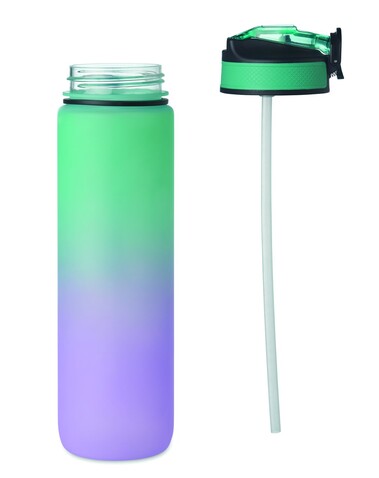 Sport-Trinkflasche RPET 1L - Türkis bedrucken, Art.-Nr. MO2489-12