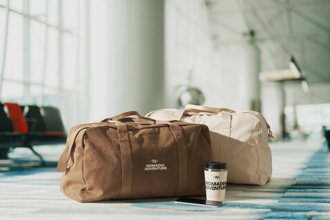 Sport- oder Reisetasche - Khaki bedrucken, Art.-Nr. MO2508-39