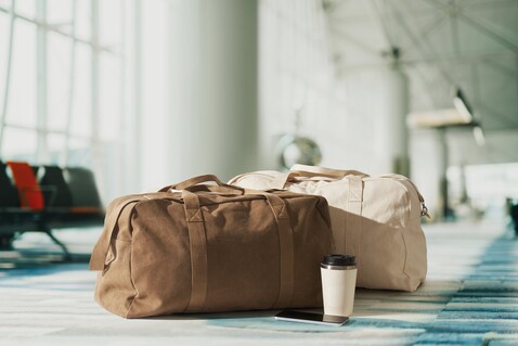Sport- oder Reisetasche - Khaki bedrucken, Art.-Nr. MO2508-39