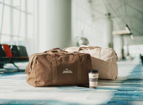 Sport- oder Reisetasche - Khaki bedrucken, Art.-Nr. MO2508-39