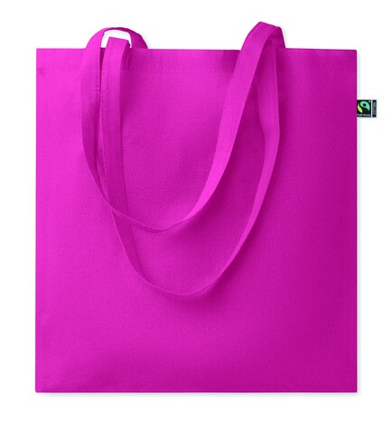 Einkaufstasche Fairtrade 180g - Fuchsie bedrucken, Art.-Nr. MO2589-38
