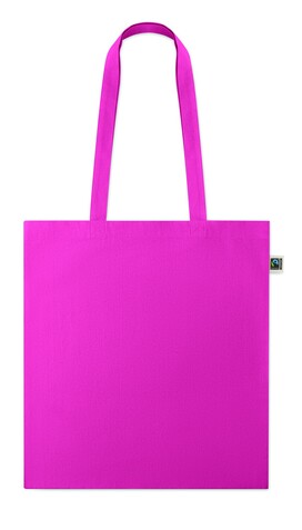 Einkaufstasche Fairtrade 180g - Fuchsie bedrucken, Art.-Nr. MO2589-38