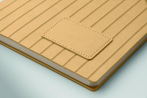 DIN A5 Smokey Notizbuch PU - Beige bedrucken, Art.-Nr. MO2663-13 DIN A5 Smokey Notizbuch PU - Beige bedrucken, Art.-Nr. MO2663-13
