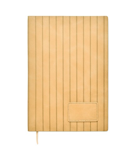 DIN A5 Smokey Notizbuch PU - Beige bedrucken, Art.-Nr. MO2663-13 DIN A5 Smokey Notizbuch PU - Beige bedrucken, Art.-Nr. MO2663-13