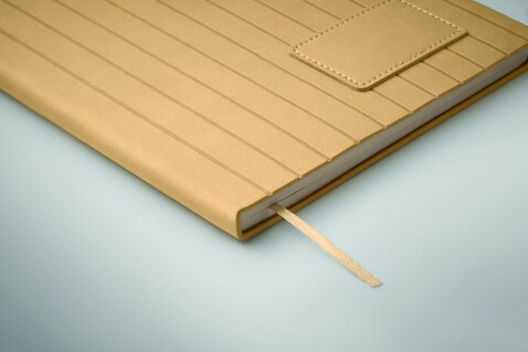 DIN A5 Smokey Notizbuch PU - Beige bedrucken, Art.-Nr. MO2663-13 DIN A5 Smokey Notizbuch PU - Beige bedrucken, Art.-Nr. MO2663-13