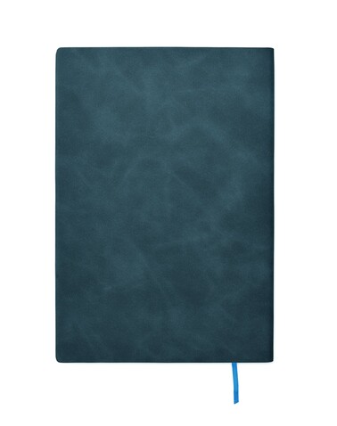 DIN A5 Smokey Notizbuch PU - Blau bedrucken, Art.-Nr. MO2663-04 DIN A5 Smokey Notizbuch PU - Blau bedrucken, Art.-Nr. MO2663-04
