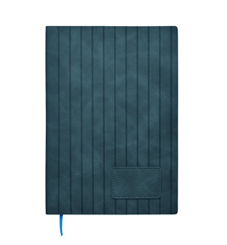 DIN A5 Smokey Notizbuch PU - Blau bedrucken, Art.-Nr. MO2663-04 DIN A5 Smokey Notizbuch PU - Blau bedrucken, Art.-Nr. MO2663-04