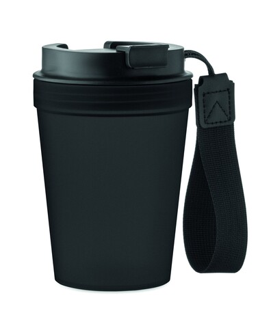Einwandiger Becher 300 ml - Schwarz bedrucken, Art.-Nr. MO2670-03