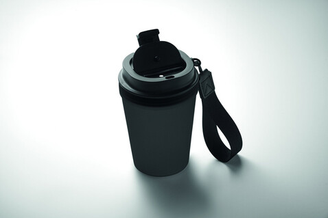 Einwandiger Becher 300 ml - Schwarz bedrucken, Art.-Nr. MO2670-03