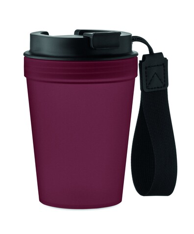 Einwandiger Becher 300 ml - Bordeaux bedrucken, Art.-Nr. MO2670-02