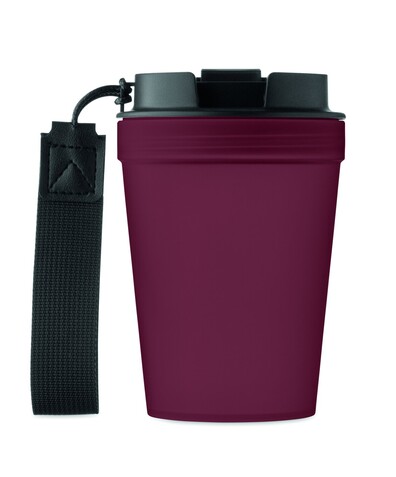 Einwandiger Becher 300 ml - Bordeaux bedrucken, Art.-Nr. MO2670-02